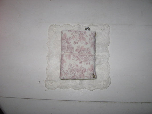 Porte Carnet A6 - Baby Pink Shabby Chic