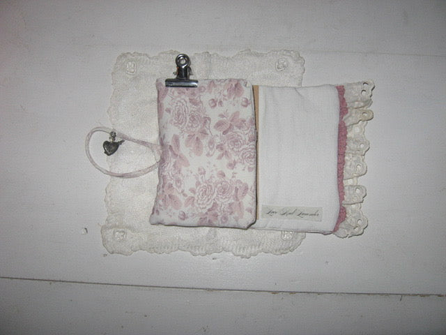 Porte Carnet A6 - Baby Pink Shabby Chic