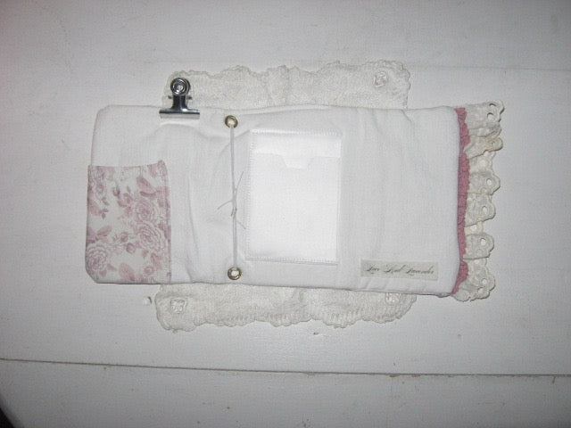 Porte Carnet A6 - Baby Pink Shabby Chic