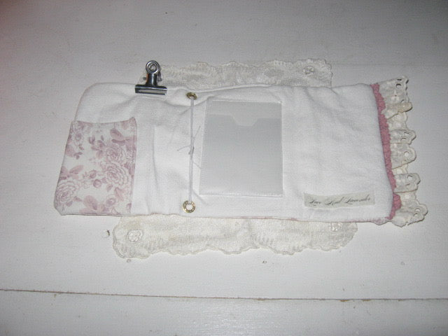 Porte Carnet A6 - Baby Pink Shabby Chic