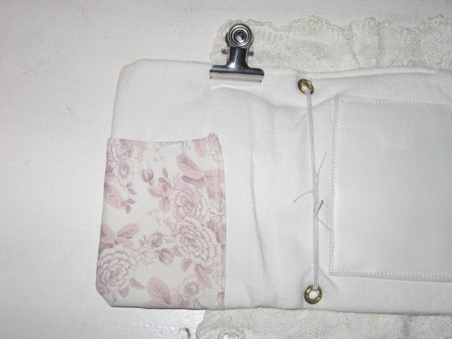 Porte Carnet A6 - Baby Pink Shabby Chic