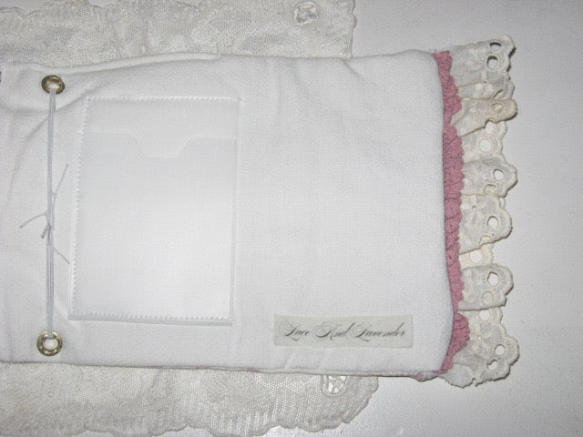 Porte Carnet A6 - Baby Pink Shabby Chic