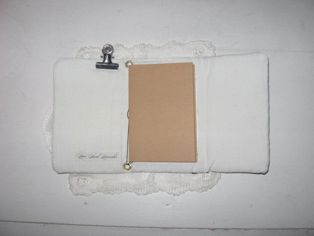 Porte Carnet A6 - Black Lace & White Fawn