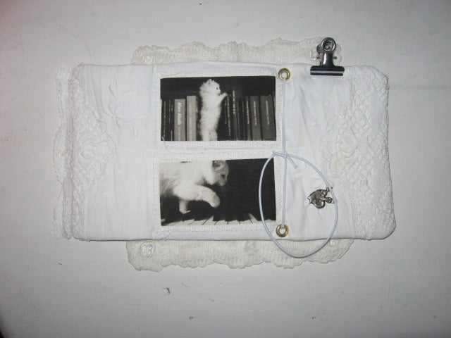 Porte Carnet A6 - Black & White Cat