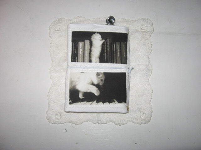 Porte Carnet A6 - Black & White Cat