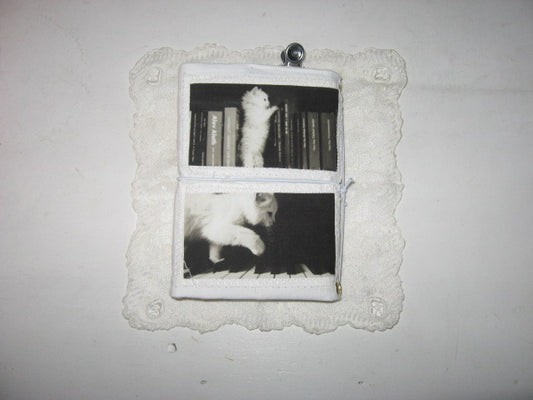 Porte Carnet A6 - Black & White Cat